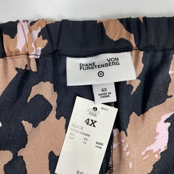 DVF Target Womens 4X Pajama Shorts Animal Print Satin NWT - Picture 4 of 4